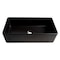 Alfi Brand Black Matte Smooth Apron 36" x 18" Single Bowl Fireclay Farm Sink ABF3618-BM - alternate 2